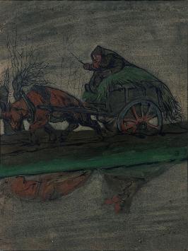 Originele gouache van Alfred Ost kopen
