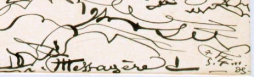 Inkttekening uit 1923 van A Ost