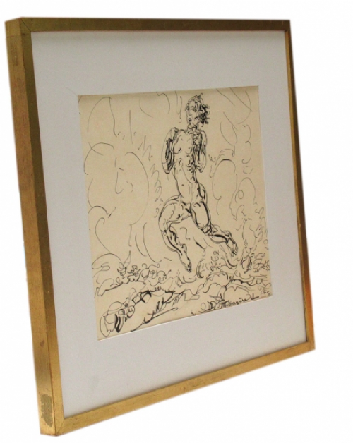 Alfred Ost met monogram \'D.G.\' (voor Deo Gratias)