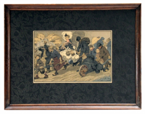 Litho van Alfred Ost uit 1915