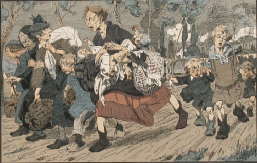 Litho van de Mechelse kunstenaar Alfred Ost