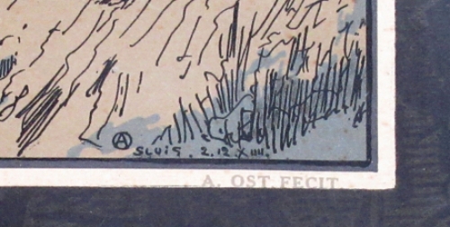 Kleurenlitho van Alfred Ost kopen