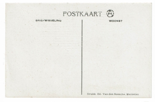 Postkaart van de Mechelse kunstenaar Alfred Ost