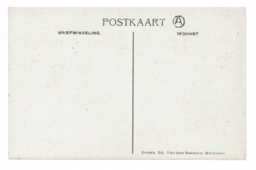 Postkaart van de Mechelse kunstenaar Alfred Ost