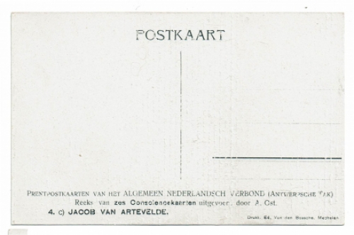 Postkaart van de Mechelse kunstenaar Alfred Ost