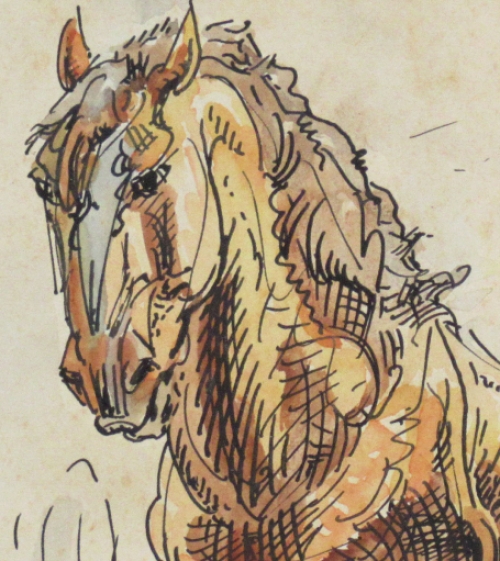 Brabants trekpaard door Alfred Ost