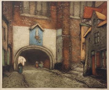 Ets van de Belgische kunstenaar Alfred Van Neste