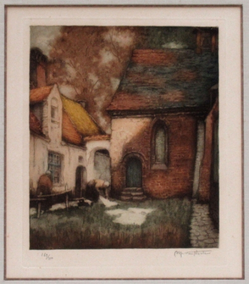 Ets van de Belgische kunstenaar Alfred Van Neste