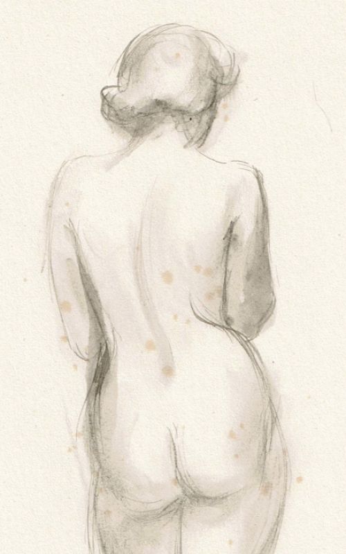 Pentekening van de Belgische kunstenares Alice Keelhoff