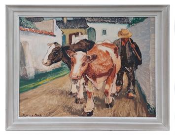 Kunstwerk op papier van Alphonse Mora kopen