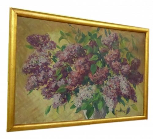 Stilleven Bloemen op tafel