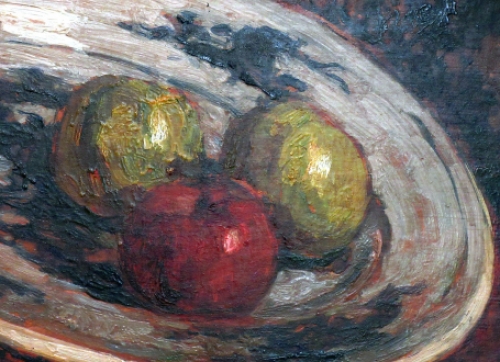 Stilleven met appels van Alfons van Beurden