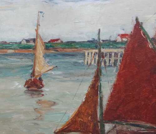 Groot schilderij van Alfons van Beurden