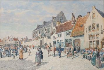 Kunstwerkje op papier van Amédée Lynen