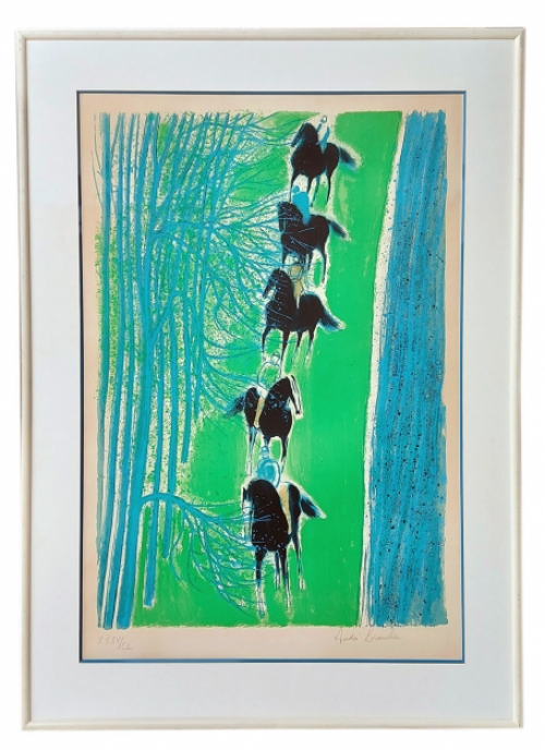 Kunstwerk van de Franse kunstenaar André Brasilier