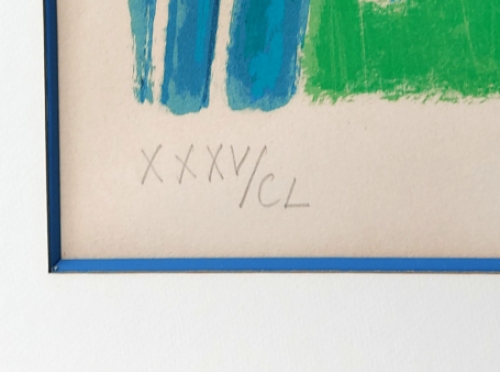 Litho uit 1980 van André Brasilier