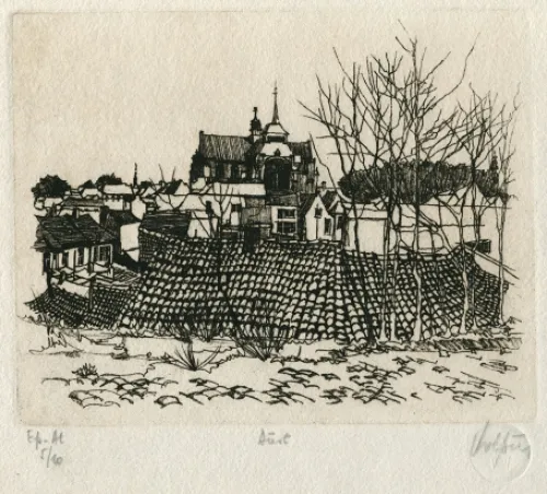 Een ets van de Belgische kunstenaar André Colpin kopen