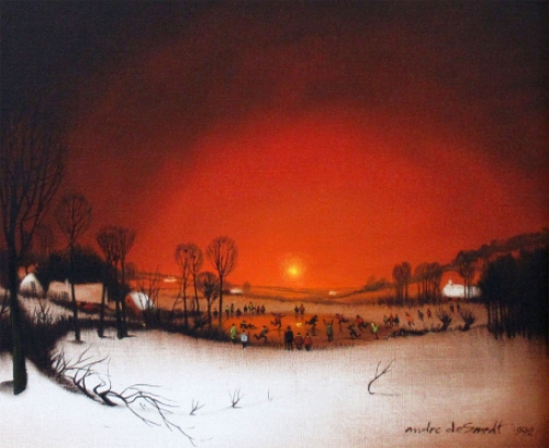 Schilderij van de Belgische schilder André Desmedt