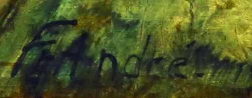 Acrylverfschilderij van André Françoise
