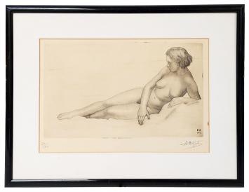 Grafisch werk van de Belgische kunstenaar André Hupet