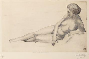 Gesigneerd kunstwerk van André Hupet  uit 1942