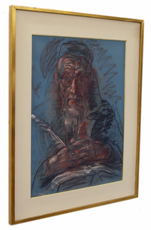 Dessin expressionniste du peintre français André Missant