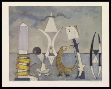 Grafisch kunstwerk van André Vereecken
