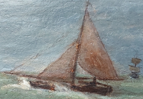 Bootjes op de zee te Oostende