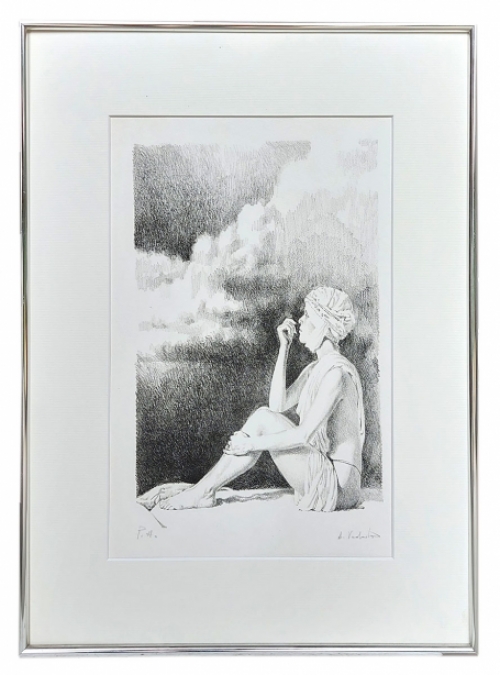 Een grafisch werkje op papier