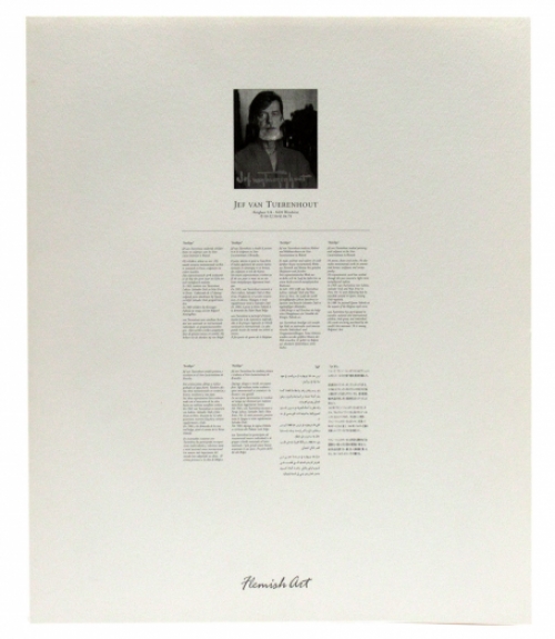 Jef Van Tuerenhout  met een lithografie