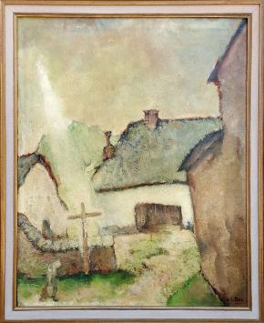 Groot olieverfschilderij van Anto Diez
