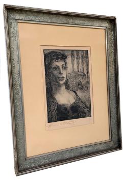 Dame bij haar paarden 2/30