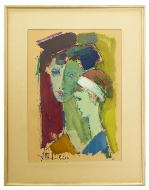 Schilderij van de Belgische kunstenaar Anto Diez