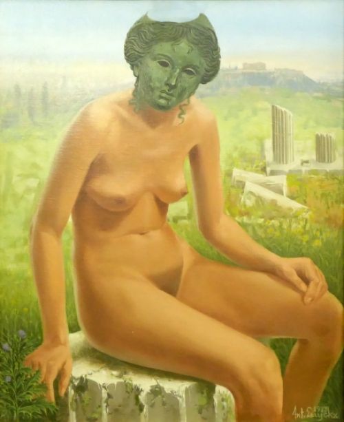 Schilderij Belgische schilder Antoon Luyckx