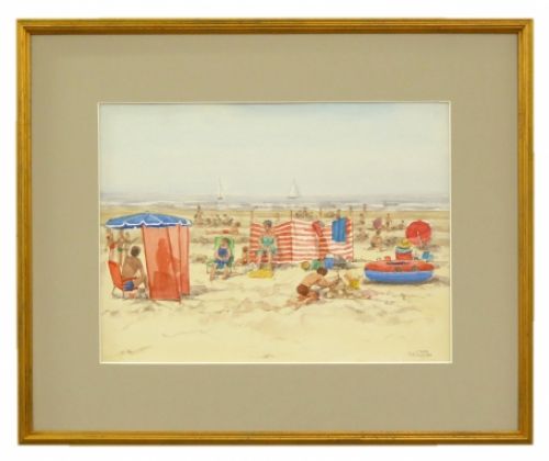 Schilderijtje van de Belgische kunstschilder Antoon Luyckx