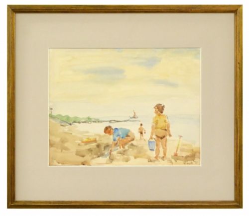 Schilderijtje van de Belgische kunstschilder Antoon Luyckx