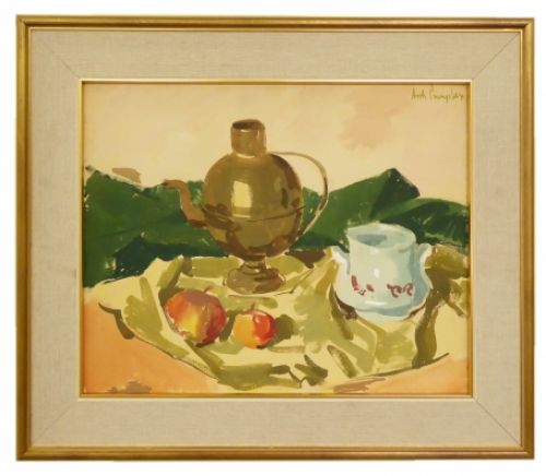 Gouache van kunstschilder Antoon Luyckx