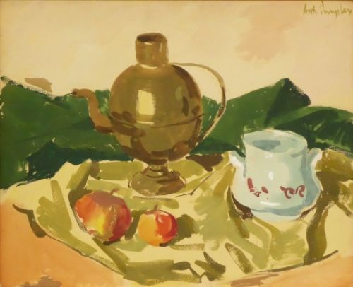 Stilleven gemaakt door de schilder Antoon Luyckx