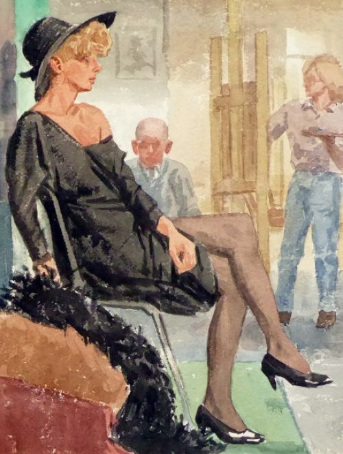 Painting by Belgian artist Antoon Luyckx