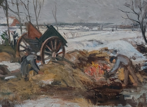 Olieverfschilderij van de Antoon Marstboom