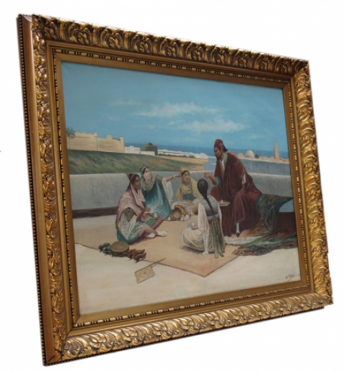 Arabische dames op de thee