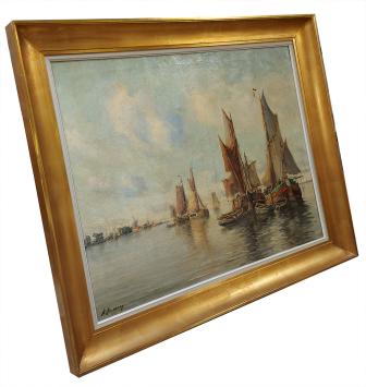 Boten en mensen op het water