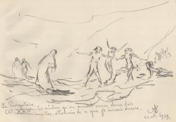 Schets van de kunstenaar A. Jamar uit 1939