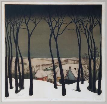 Litho van de Belgische kunstenaar Armand Apol