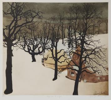 Litho van de Belgische kunstenaar Armand Apol