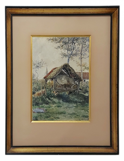 Aquarel van de Belgische schilder Armand Heins