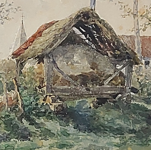 Aquarel van Armand Heins kopen uit 1888