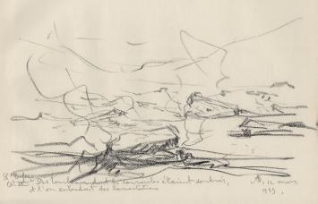 Schets van de tekenaar Armand Jamar