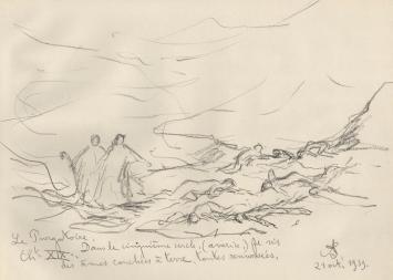 Schets van de kunstenaar A. Jamar uit 1939