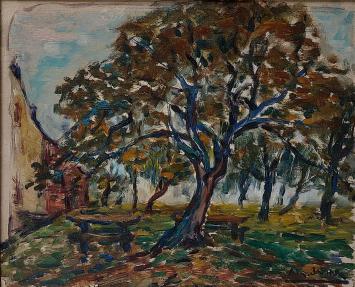 Schilderij van A. Jamar kopen, grote boom